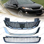 For Honda Accord Coupe 2013-2015 Front Bumper Upper Lower Grille W/chrome Trim New. Price: $105.99.