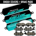 Front Rear Mint Shock Covers + Brake Pads For Yamaha Raptor 700 Se 2013-2023 New. Price: $43.98.
