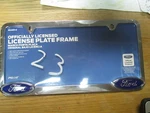 New!! Pilot Ford WL021-C Officially Licensed Chrome Plated Frame. Price: $8.00.