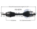 Ford F-150 10-14 Svt Raptor Front Pass Right Cv Axle Shaft Surtrack FD-8274 New. Price: $136.51.