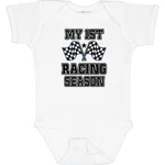Inktastic My 1ST Racing Season Checkered Flags Bodysuit Car Road Babys Boy New. Price: $13.99.