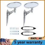 Round Bowtie Outside Rearview Mirrors Ribbed Base For Chevy Chevelle,impala Nova New. Price: $47.99.