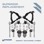Autoacer - 14P Front Control Arms Bushings Ball Joints Tie Rods Bolts For Tacoma New. Price: $350.00.