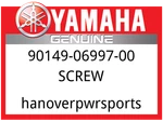 Yamaha Oem Part 90149-06997-00 Screw New. Price: $13.49.