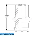 Coyote Archived 681145BLK Oe Lug Fctry Lg M12 3 New. Price: $126.18.
