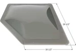 Icon 12207 NSL2615S Neo Angle Rv Skylight, 25.5" X 14.55" - Smoke New. Price: $227.78.