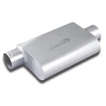 Floshine Universal Mufflers Dual Chamber Offset Inlet (id) 3", Silver New. Price: $64.99.