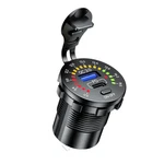 Phone Charger Dual Usb QC3.0 Car Fast Charging Socket Power Outlet Led Voltmeter New. Price: $16.06.