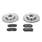 Powerstop Z23 Daily Driver Carbon-fiber Ceramic Brake Pad And Drilled & Slotted New. Price: $218.24.