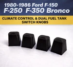 80-86 Ford F150 F250 F350 Bronco Fuel Tank Switch Climate Control Knob Set (4) New. Price: $25.30.
