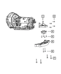 Genuine Mopar Transmission Cross-member 5181958AB New. Price: $188.40.