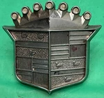 Original 1969 1970 Cadillac Hood Emblem # 1600116 Trim Coupe Deville Fleetwood Used. Price: $20.00.