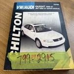 Chilton Vw Audi Repair Manual 70700 Passat 1998-2005 A4 1996-2001 Wiring Diagram Used. Price: $11.99.