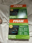 Fram Fresh Breeze Cabin Air Filter With Arm & Hammer Baking Soda, CF10374 B2 New. Price: $17.99.