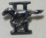 1974 1976 Ford Mustang Ii Lh Front Fender Emblem Used. Price: $25.00.