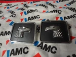 Amc American Motors 2 Nos 1980'S Eagle Head Chrome Black Metal Emblems New. Price: $34.97.