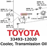 Toyota Genuine Oem Transmission Oil Cooler 33493-12020 Corolla Scion New. Price: $217.98.