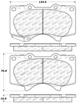 Stoptech Performance Front Brake Pads - 309.0976 New. Price: $76.99.