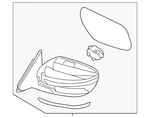 Genuine Nissan Mirror Assembly 96301-5HJ5A New. Price: $215.34.