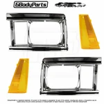 80*-81 Malibu Camino Headlight Bezel Trim Side Marker Lamp Set New. Price: $299.90.