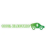 100% Percent Bumper Sticker Electric Car Vehicle Ev Decal Drive Go Green New. Price: $5.49.