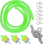 Gas Fuel Hose Clamps Filters With Inline Shut Off Valve Petcock Set Fo New. Price: $17.55.