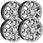 (set Of 4) Oe Wheels DG66 20X8 8X6.5" +55MM Hyper Silver/chrome Rims New. Price: $1410.96.