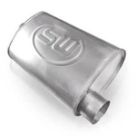 2 Stainless Works Mufflers Pn# TM5C3O3OPS 3" Offset Inlet/outlet, 5X9X14" New. Price: $200.00.