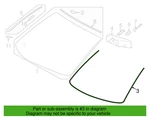 2014-2019 Toyota Highlander Front Window Glass Adhesive 56117-0E060 New. Price: $10.00.