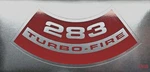 Air Cleaner Decal 283 Turbo-fire Oem Red & Silver Foil Licensed Manufactur New. Price: $10.99.