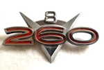 1962-64 Ford Fairlane Original 260 V8 Fender Emblem Oem C2OB-16C144-B Used. Price: $18.00.
