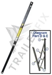 Lippert 675364 Solera 63" Overall Awning Pitch Arm Length 33" New. Price: $94.95.