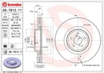 Brembo 09781211C02 Disc Brake Rotor New. Price: $158.14.