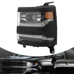 2016-2018 Chevrolet Silverado 1500 Led Headlight Assembly (driver Side) New. Price: $177.31.
