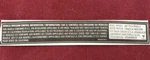 Tesla Model X 2017 Emissions Label Part # 1065843-00-D New Oem. Price: $25.00.