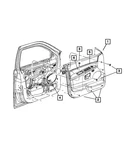 Genuine Mopar Switch Bezel Left 68043213AA New. Price: $47.50.