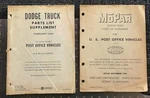 Dodge Truck Parts List Supplement July 1968 1954 Mopar Post Office Vehicle Rare Used. Price: $29.99.