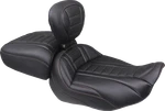 Mustang Deluxe Touring Solo Seat W/ Backrest Mandarin Orange Stitch Flt/flh New. Price: $725.86.