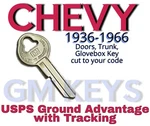 1936-1966 Gm Chevy Chevrolet Doors Trunk Gb Key Cut To Code 8001-8250 New. Price: $11.99.
