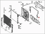 Genuine Air Baffle Mercedes C204 S204 W204 2045050530 New. Price: $34.83.