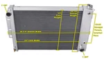 4 Row Dr Champion Radiator For 1967 68 1969 Chevrolet Camaro Big Block V8 Engine New. Price: $359.91.