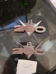 1962 63 64 Ford Fairlane 260 V8 Fender Emblem Set Oem C2OB-16C144 Used. Price: $52.99.