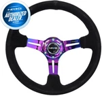 New Nrg Steering Wheel 350MM Black Suede Neochrome Spoke 3" Deep RST-018S-MCBS. Price: $198.00.