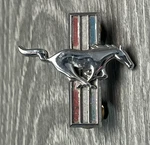 Vintage Ford Mustang Fomoco C9ZB Running Horse Tri-bar Fender Emblem Oem Badge Used. Price: $31.99.