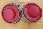 Tail Light Housings Buckets Ford 1955 1956 2 Door Fairlane Customline Used. Price: $111.11.