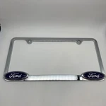 Pilot Automotive Ford License Plate Frame Chrome/blue WL021-C Used. Price: $15.00.