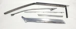 1983 Nissan 280ZX Oem Set Of 5 Left Door Exterior Trim Chrome Used. Price: $87.50.