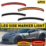 8X Black Smoke Led Fender Side Marker Lights For Chevrolet 2014-2019 Corvette C7 New. Price: $74.28.