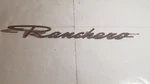 Original 1968 Ford Ranchero Red Script Emblem C8OB-6642528-A Qty Used. Price: $60.00.