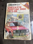 Repair Manual Chilton 6836 For Chevette / Pontiac 1000 1976-86 Used. Price: $6.00.
